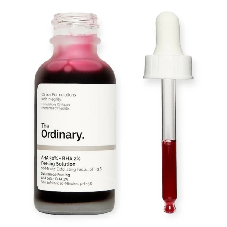 سرم پیلینگ اوردینری، لایه بردار قوی حجم 30 میل, AHA 30% + BHA 2% Peeling Solution