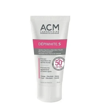 کرم ضد آفتاب ضد لک دپی وایت ام ای سی ام بی رنگ ACM DÉPIWHITE M حجم 50 میل