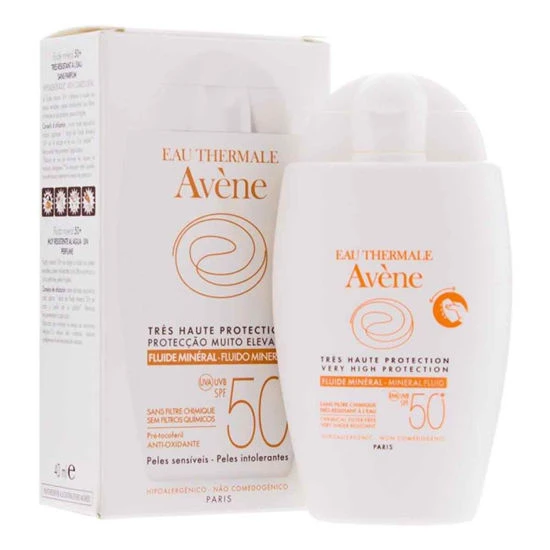 فلوئیدضدآفتاب‌مینرال‌محافظ‌بسیار‌بالا‌اونAvèneمدلVery High Protection SPF50+حجم۴۰میل‌مناسب‌پوست‌حساس