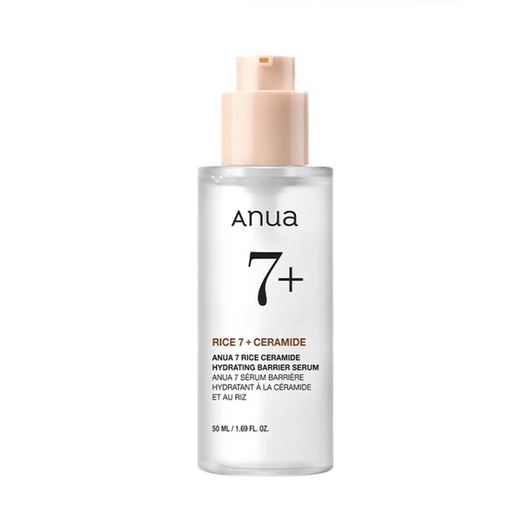 سرم آبرسان و تقویت کننده سد دفاعی برنج و سرامید آنوا (7 rice ceramide hydrating barrier serum anua) حجم 50 میل