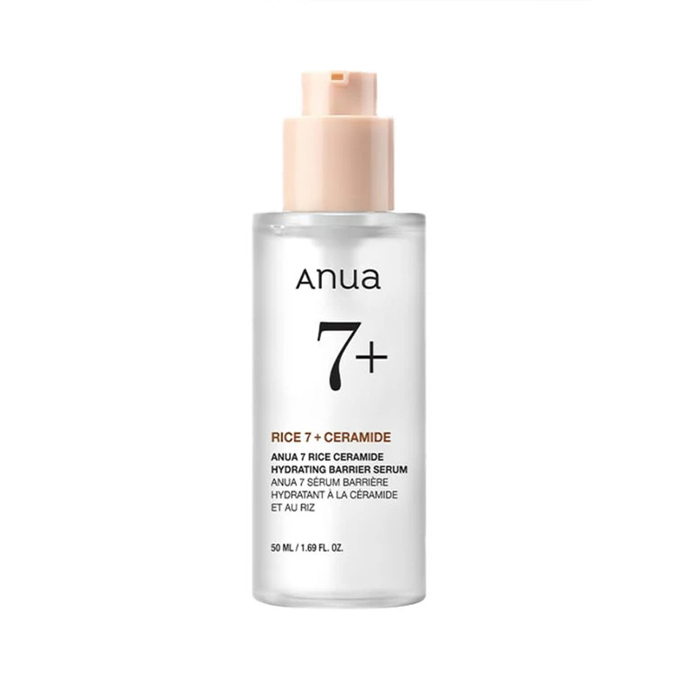 سرم آبرسان و تقویت کننده سد دفاعی برنج و سرامید آنوا (7 rice ceramide hydrating barrier serum anua) حجم 50 میل