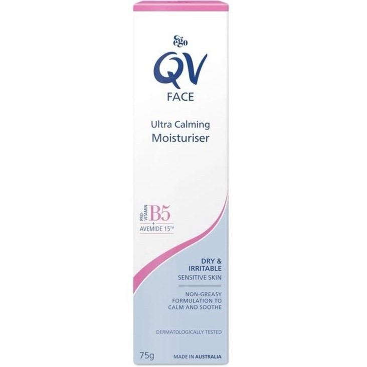 آبرسان QV Face Ultra Calming Moisturiser | آبرسان و تسکیندهنده پوست حساس 75 گرم