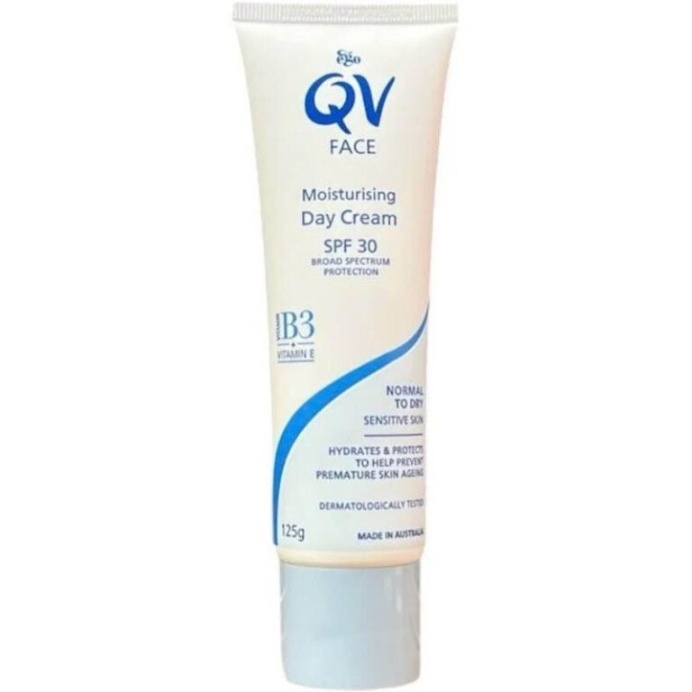 کرم مرطوب کننده دست و صورت QV کیووی مدل B3 حجم 125 گرم